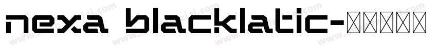 nexa blacklatic字体转换